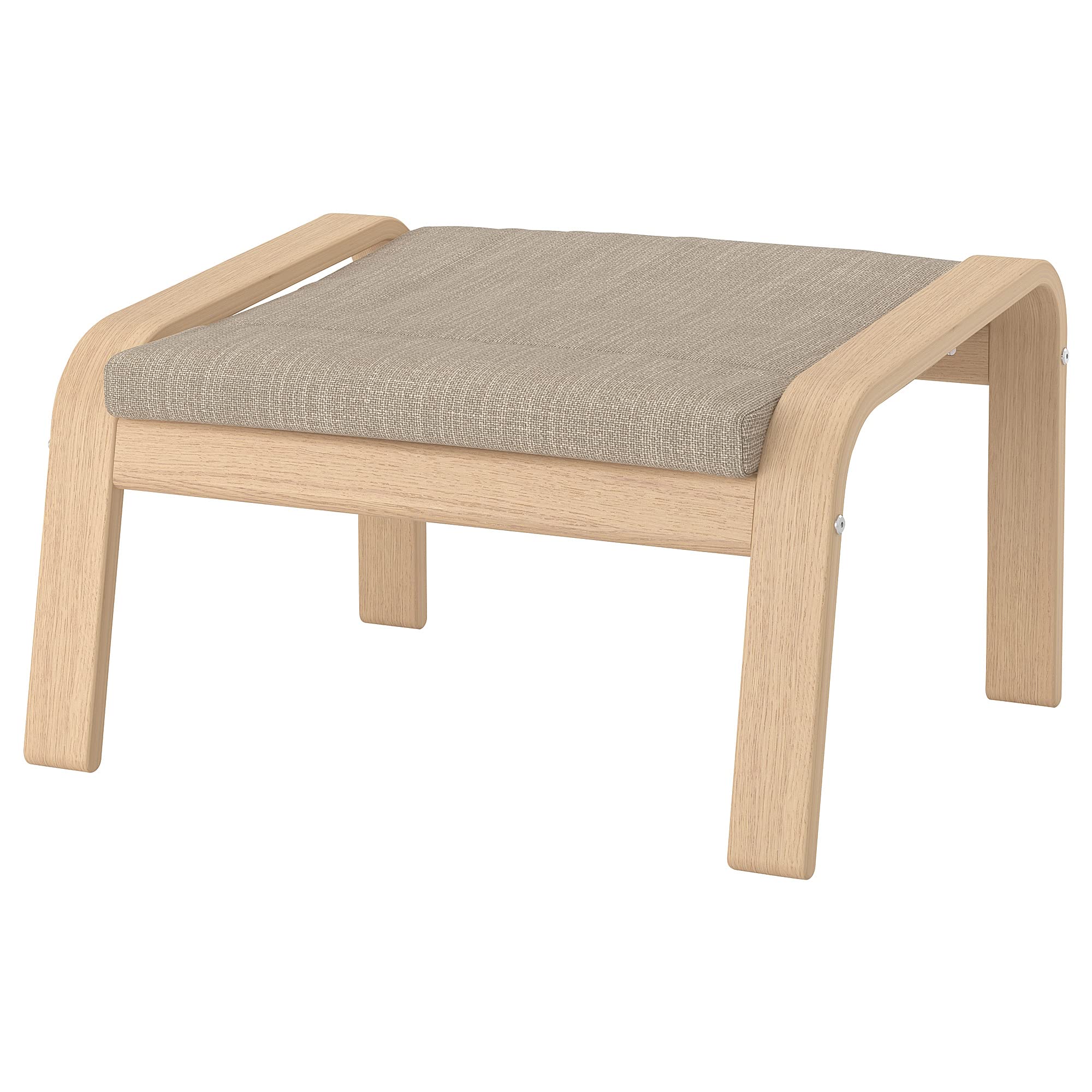 Amazon.co.jp: IKEA POÄNG アームチェアとフットスツール ホワイト